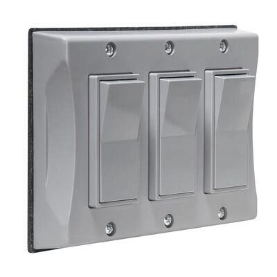 3 gang electrical box cover|3 gang weatherproof switch cover.